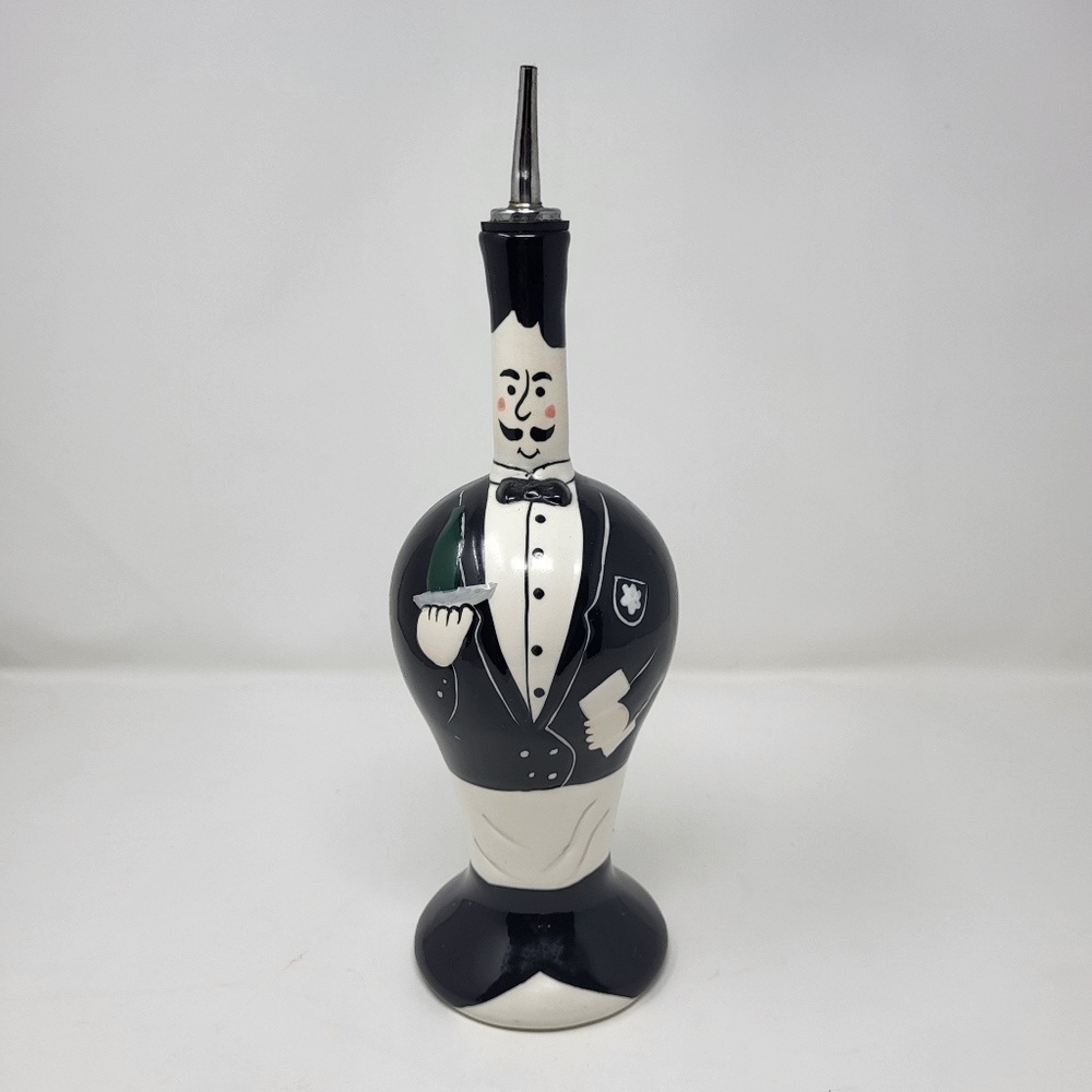 Vintage Dansk Maitre D Waiter Butler Oil Vinegar bottle Decanter 30‎ Oz 13"